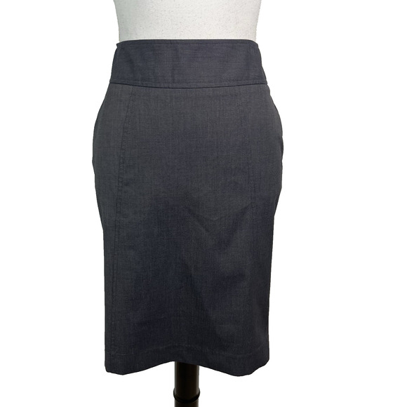 Express Design Studio Skirt size 0 Black Tweed Pencil Straight Knee Career Suit - Picture 1 of 8